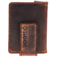 Hooey War Paint Hand Tooled Bifold Money Clip - Tan/Brown