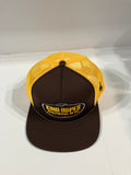 King Ropes Patch Trucker Hat - Brown/Yellow
