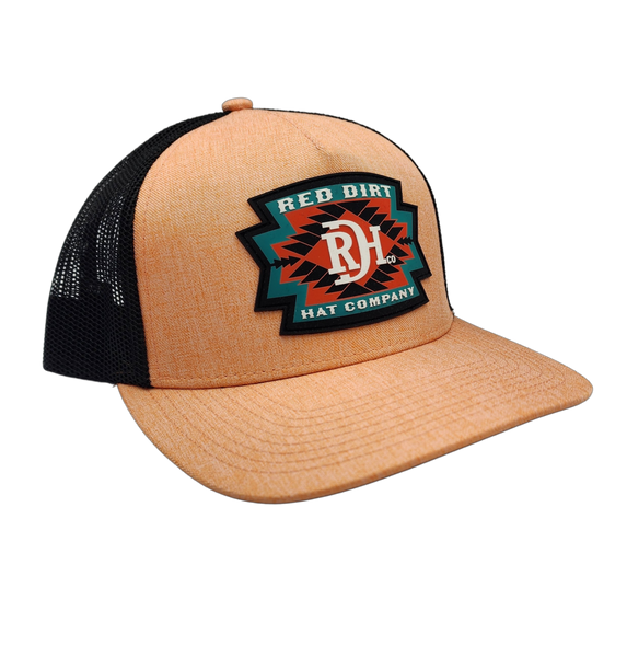 Red Dirt Hat Co - Watermelon Aztec Coral/Black