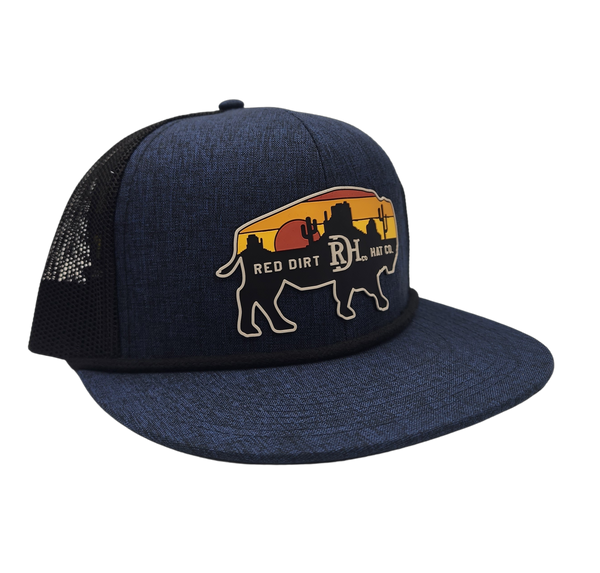 Red Dirt Hat Co - Billboard Heather Navy/Black