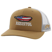 Hooey - Resistol Tan/White w/ Feather Logo Cap