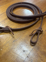 7.5 Foot Leather Split Reins - 5/8 Inch