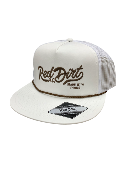 Red Dirt Hat Co - Over The Top White/White