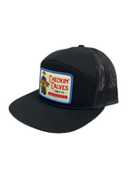 Rancho Relaxo Hat Co - Checkin' Calves Black 7 Panel