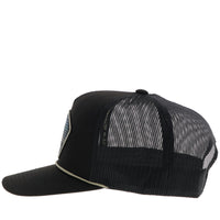 Hooey - Punchy Black w/Turquoise & Yellow Patch Cap