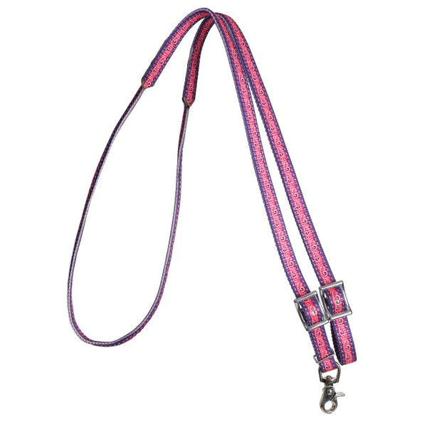 Nylon Contest Reins - Pink & Purple