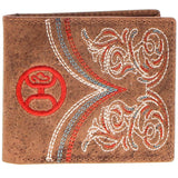 Hooey Ranger Leather Wallet - Tan/Embroidered