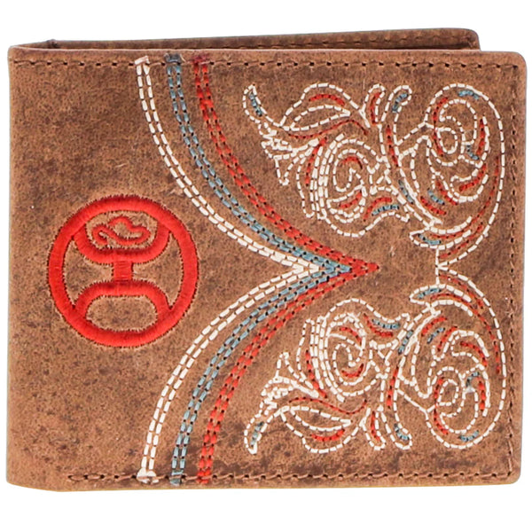 Hooey Ranger Leather Wallet - Tan/Embroidered