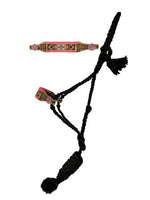 Mule Tape Halter - Pink Bead