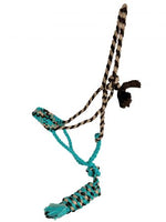 Mule Tape Halter - Brown & Teal