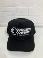 Concrete Cowboy Contracting Trucker Cap - Black