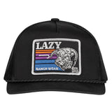 Lazy J Ranch Wear Cap - Sunset Bull CURVED Black