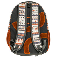 Hooey Recess Backpack Cream/Grey With Aztec Pattern