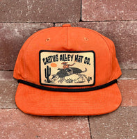 Cactus Alley Hat Co - Buckin Dillo Soft Back (Orange)