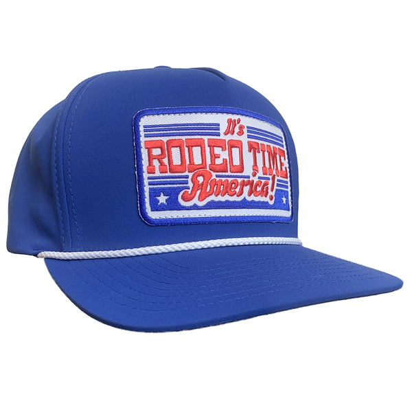 Dale Brisby Cap - It's Rodeo Time America Rope - Blue/White