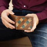 Hooey Roughy Leather Wallet - Ostrich Print