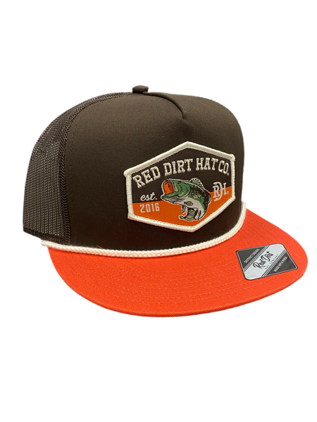 Red Dirt Hat Co - Brown Bass Orange/Brown