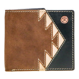 Hooey Tonkawa Leather Wallet - Brown/Black