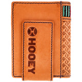 Hooey Tarlo Basket Weave Bifold Money Clip - Tan/Serape