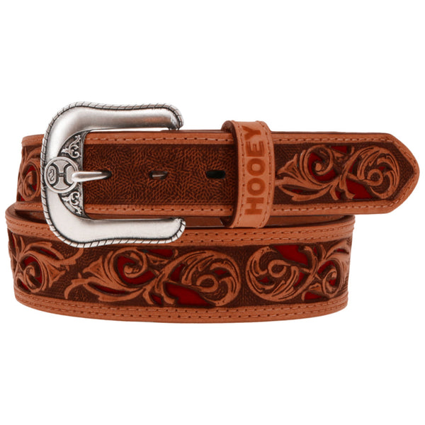 Western Belt - Hooey Top Notch (Brown/ Red)