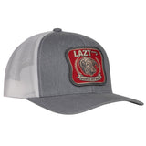 Lazy J Ranch Wear Cap - CURVED BRIM American Best Cap, Heather Grey