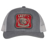 Lazy J Ranch Wear Cap - CURVED BRIM American Best Cap, Heather Grey