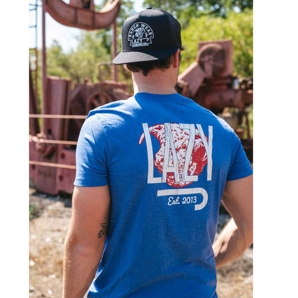 Lazy J Ranch Wear - Lazy J Ranch Bully T Shirt - Royal Blue