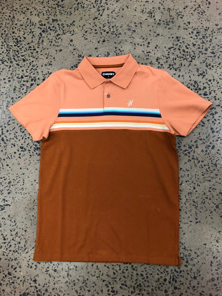 Hooey Polo - Maverick Orange/Rust