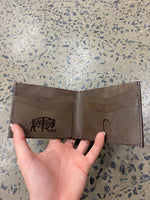 Men's Leather Wallet - RDHC Bison Pattern