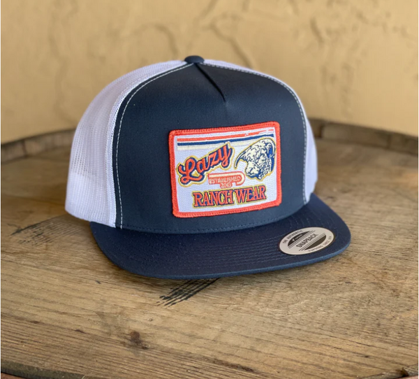 Lazy J Ranch Wear Cap - Navy Retro