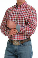 Cinch Men's Western Shirt - Red MTW1105569