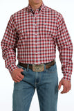 Cinch Men's Western Shirt - Red MTW1105569