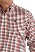 Cinch Men's Western Shirt - Red Check