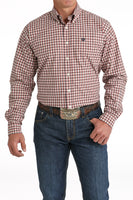 Cinch Men's Western Shirt - Red Check