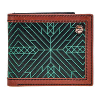 Hooey Leather Money Clip/Wallet - Black/Brown/Turquoise