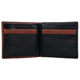 Hooey Leather Money Clip/Wallet - Black/Brown/Turquoise