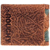 Hooey Roughy Leather Wallet - Ostrich Print