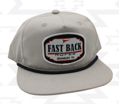 Red Dirt Hat Co - Fast Back Grey Rope Cap