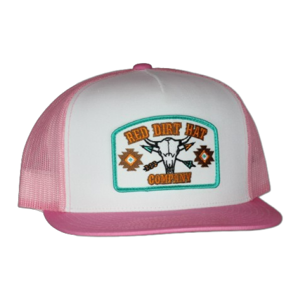 Red Dirt Hat Co - Buffalo Skull - Pink