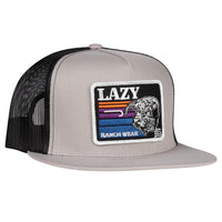 Lazy J Ranch Wear Cap - Silver and Black Sunset Bull