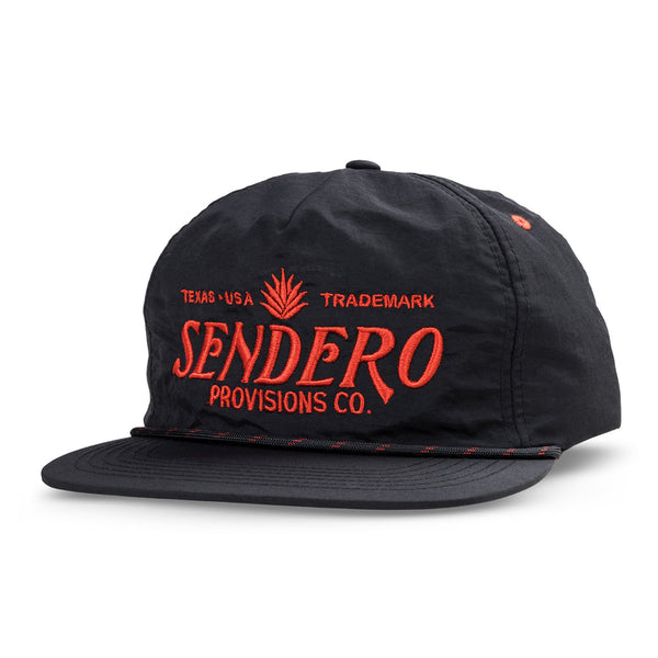 Sendero Provisions Co - Logo Cap Black & Red Cap