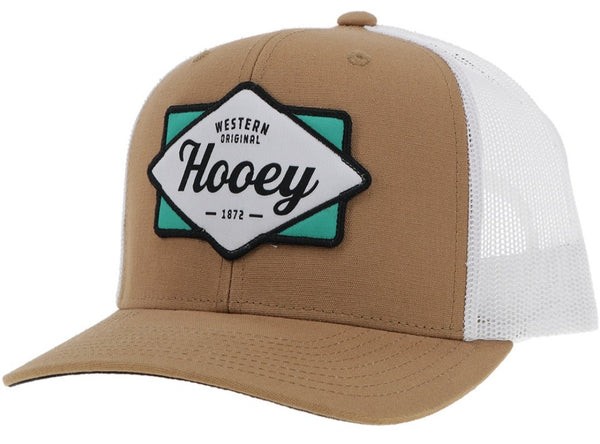 Hooey - Diamond Tan/White 6 Panel Trucker