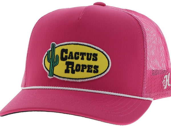 Hooey - Cactus Ropes 5-Panel Trucker Hot Pink