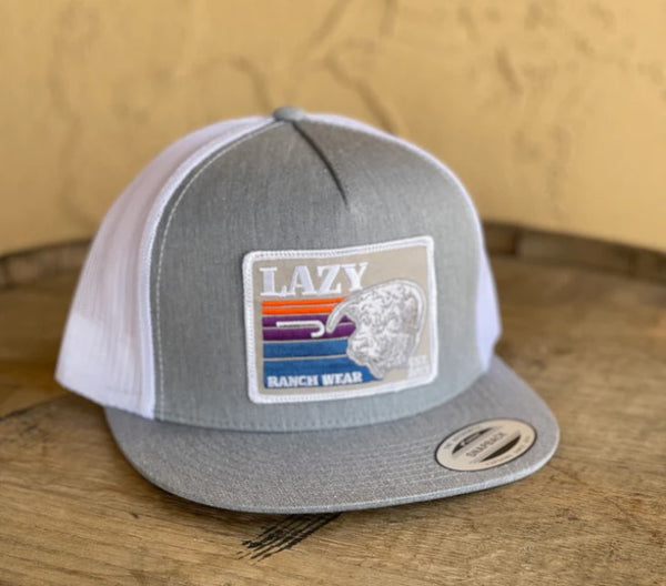 Lazy J Ranch Wear Cap - Sunset Bull Grey