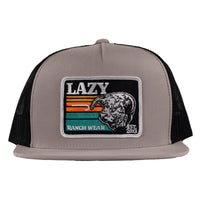 Lazy J Ranch Wear Cap - Silver/Grey/Black Dusk Sunset Bull