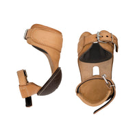 Leather Buckle Skid Boots