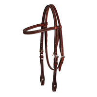 Leather Headstall - 5/8” Leather Spider Stamp