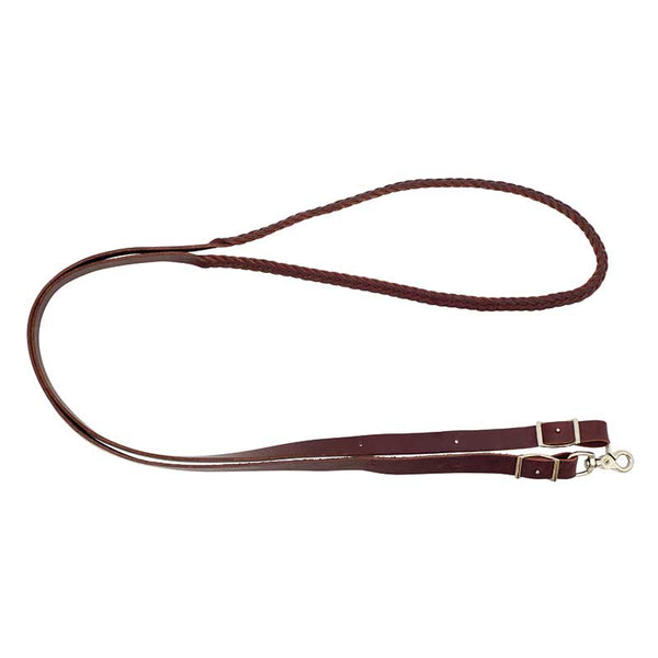 Braided 3/4" Leather Roping Reins