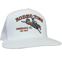 Dale Brisby - White Rodeo Time Bronc Cap