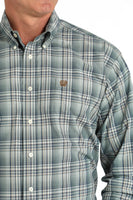 Cinch Men's Western Shirt - Green Plaid